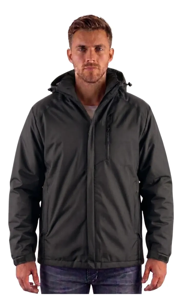 CHAQUETA HOMBRE PREMIUM EXCELENTE CALIDAD PARKA FORRO PIEL H302 - 1