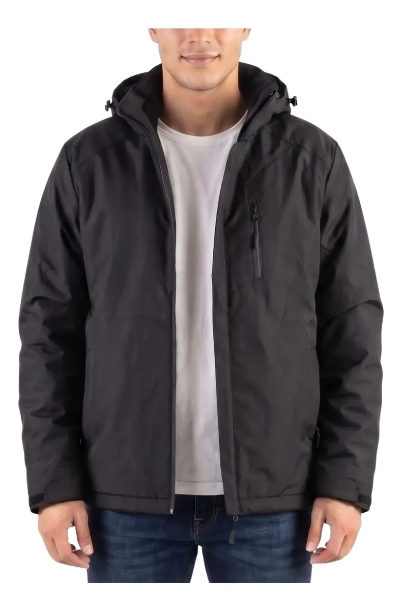 CHAQUETA HOMBRE PREMIUM EXCELENTE CALIDAD PARKA FORRO PIEL H302 - 2