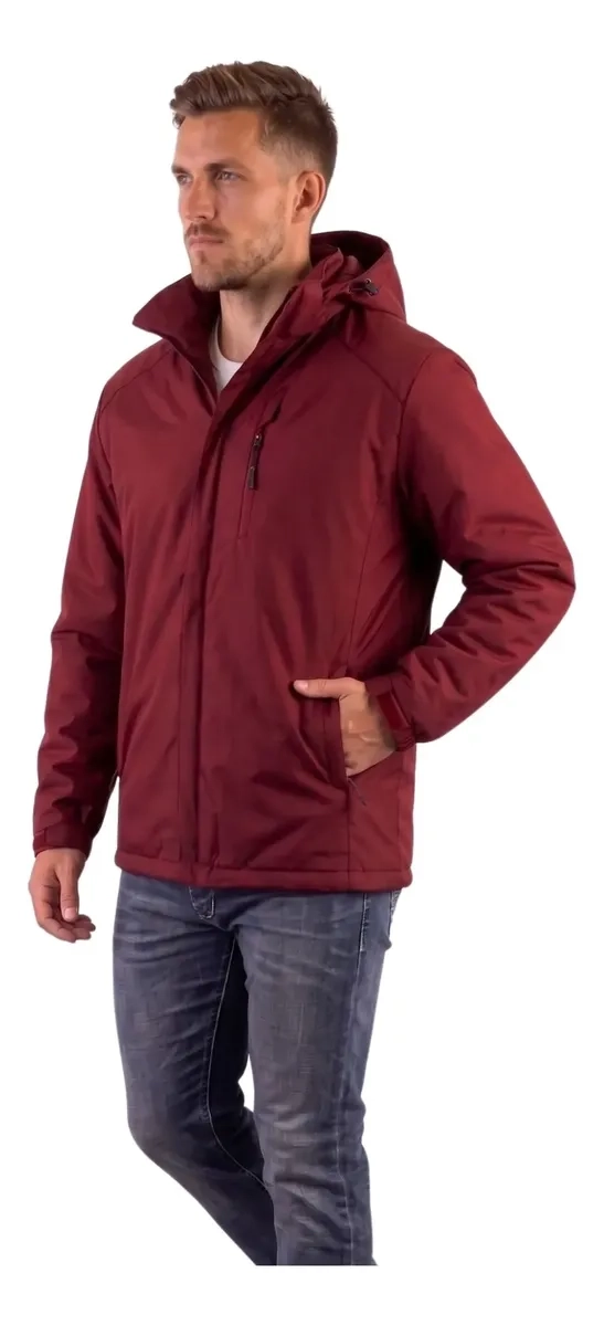 CHAQUETA HOMBRE PREMIUM EXCELENTE CALIDAD PARKA FORRO PIEL H302 - 2
