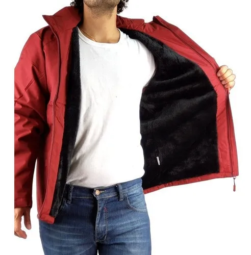 CHAQUETA HOMBRE PREMIUM EXCELENTE CALIDAD PARKA FORRO PIEL H302 - 3