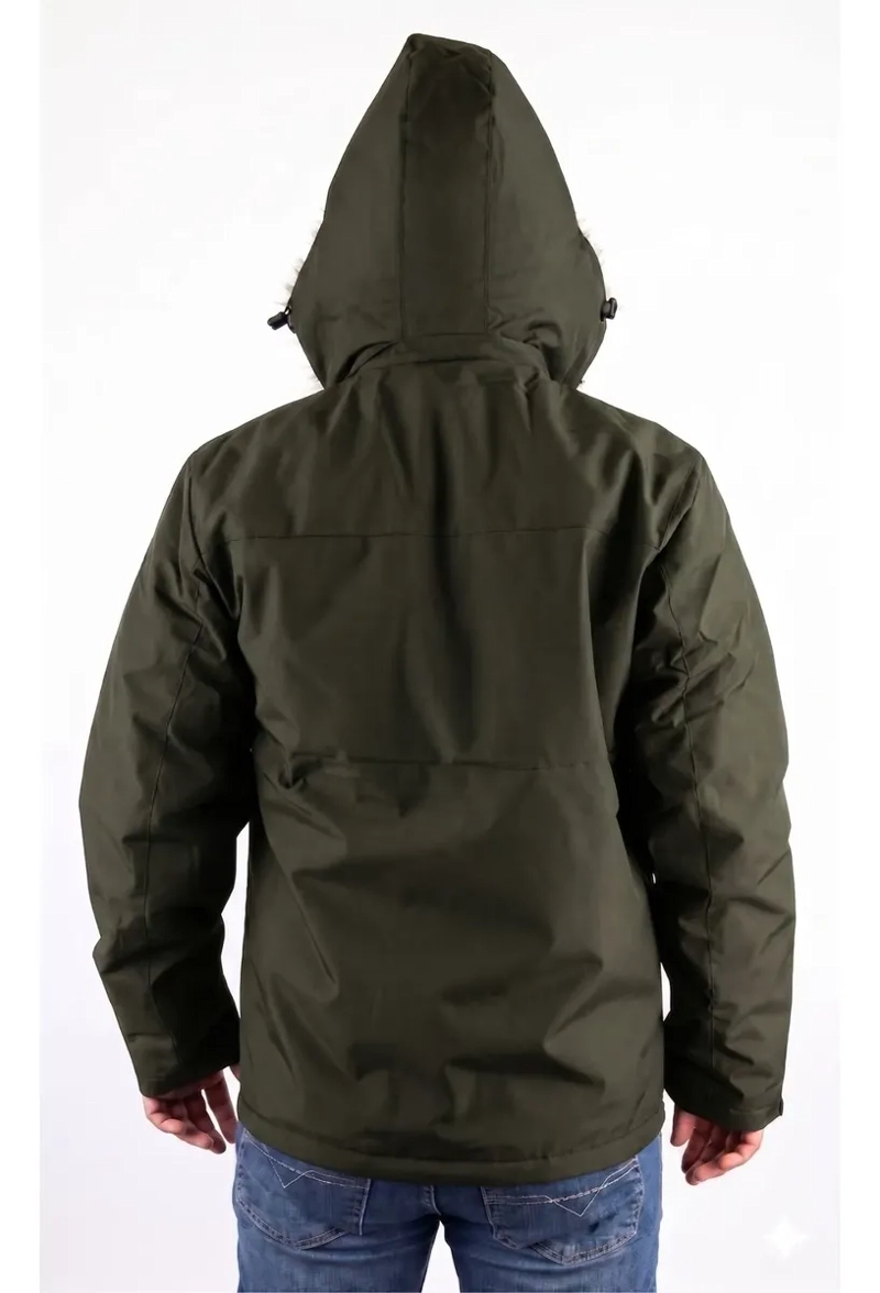 CHAQUETA HOMBRE PREMIUM EXCELENTE CALIDAD PARKA FORRO PIEL H302 - 3