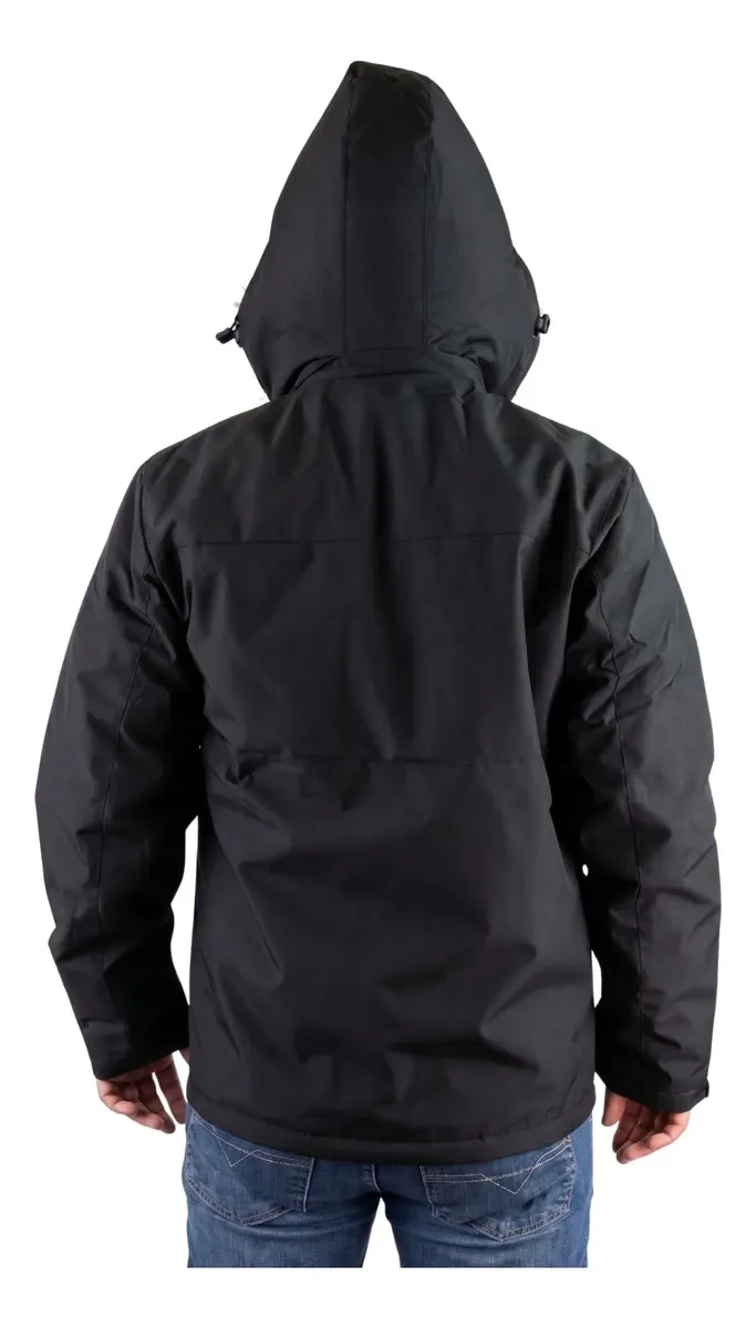 CHAQUETA HOMBRE PREMIUM EXCELENTE CALIDAD PARKA FORRO PIEL H302 - 4