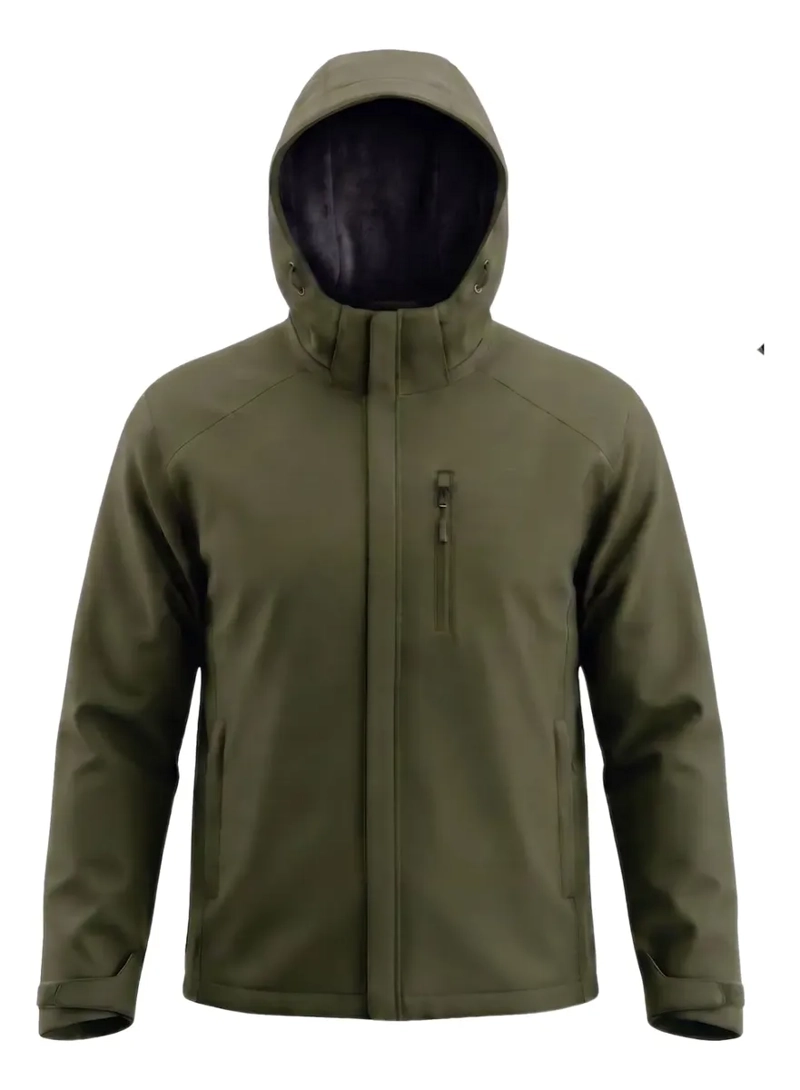 CHAQUETA HOMBRE PREMIUM EXCELENTE CALIDAD PARKA FORRO PIEL H302 - 4
