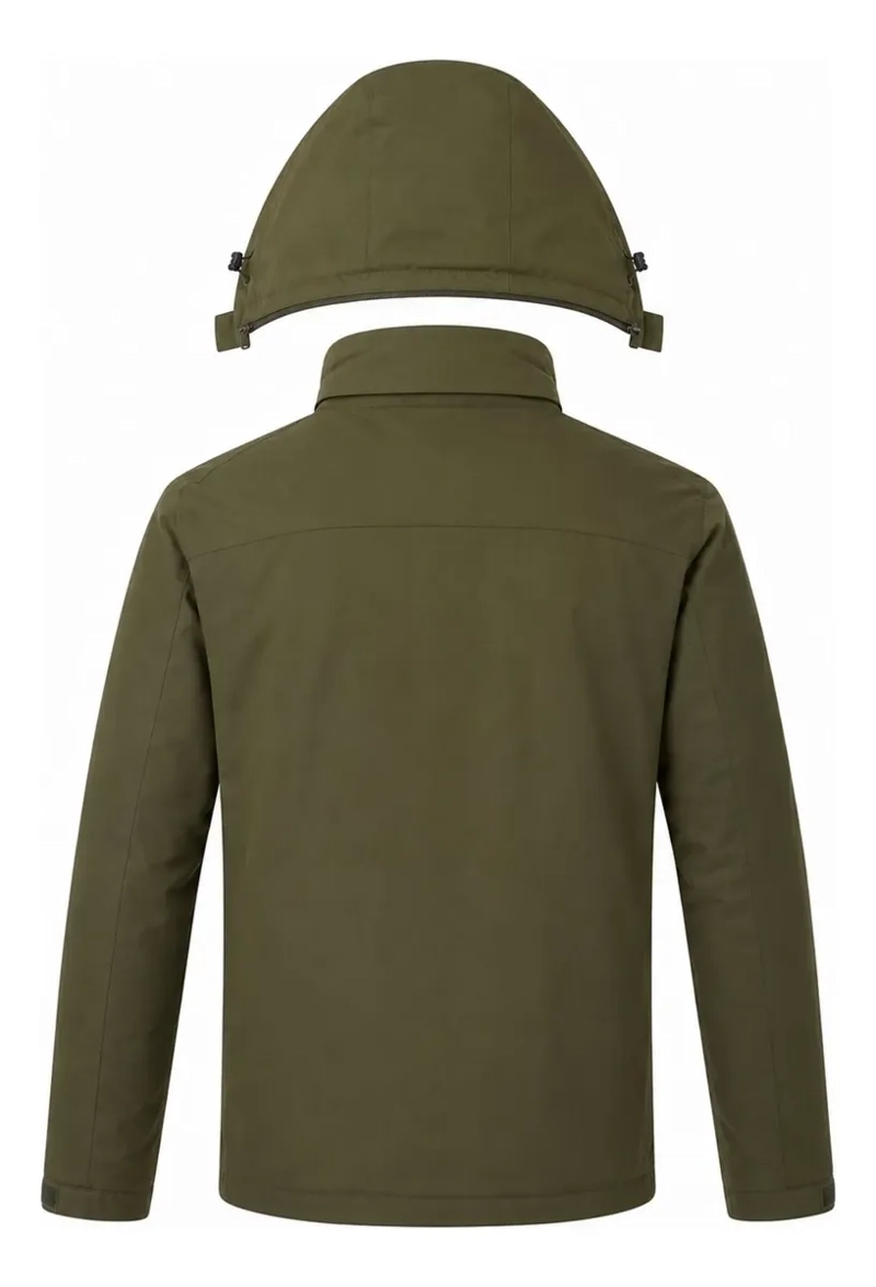 CHAQUETA HOMBRE PREMIUM EXCELENTE CALIDAD PARKA FORRO PIEL H302 - 6