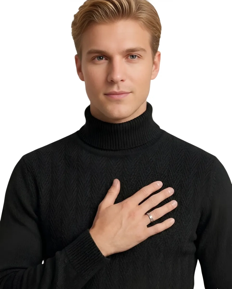 SWEATER TEJIDO HOMBRE CUELLO SUBIDO BEATLE 108 - 2
