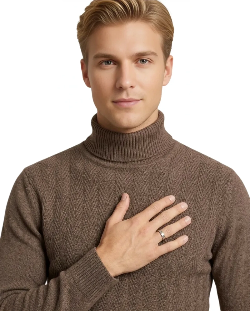 SWEATER TEJIDO HOMBRE CUELLO SUBIDO BEATLE 108 - 2