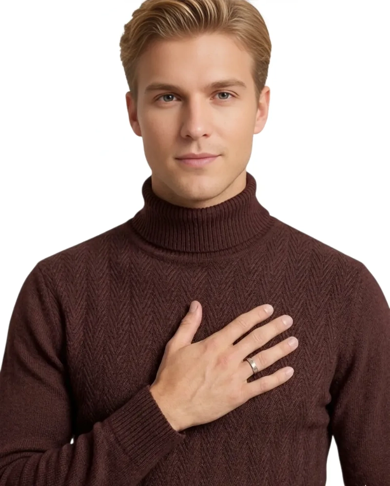 SWEATER TEJIDO HOMBRE CUELLO SUBIDO BEATLE 108 - 2