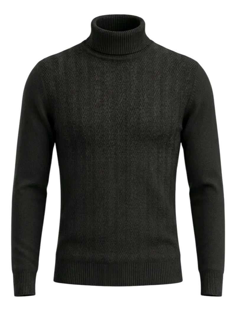 SWEATER TEJIDO HOMBRE CUELLO SUBIDO BEATLE 108 - 5