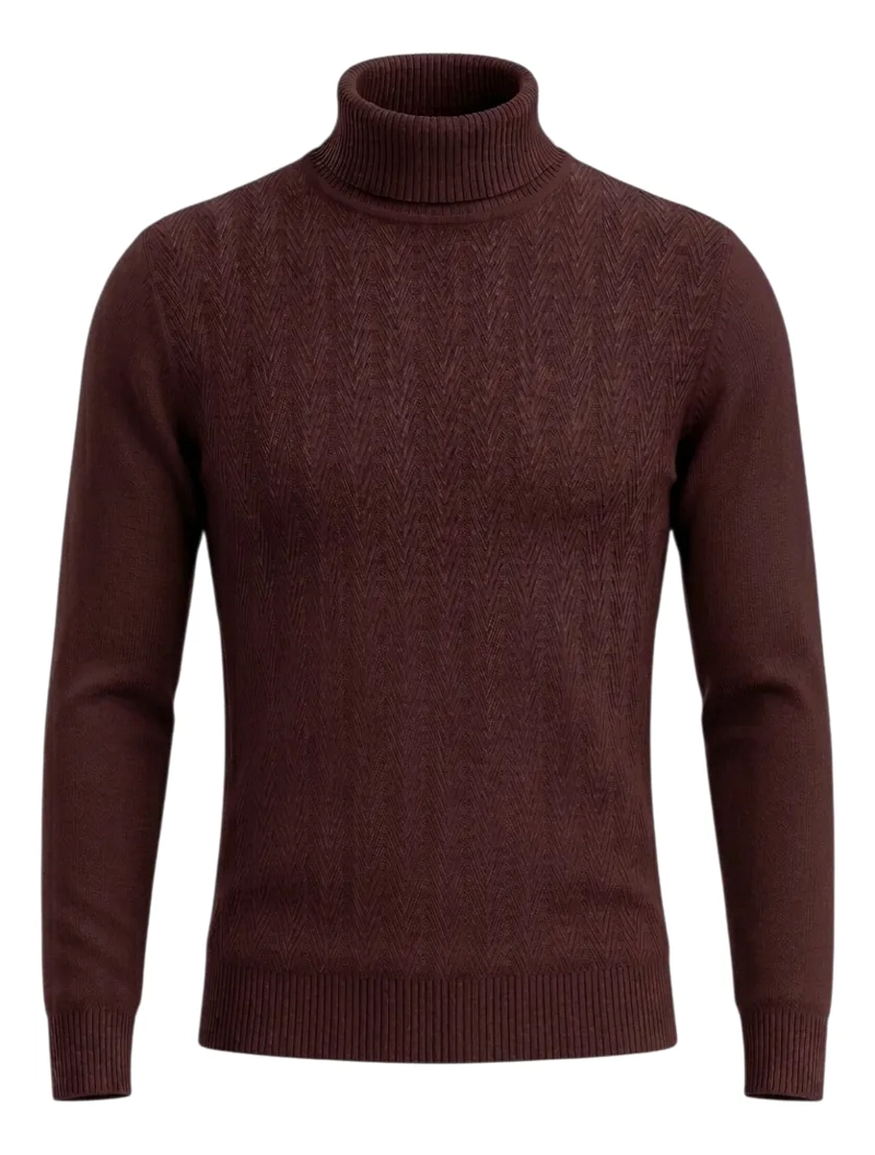SWEATER TEJIDO HOMBRE CUELLO SUBIDO BEATLE 108 - 5