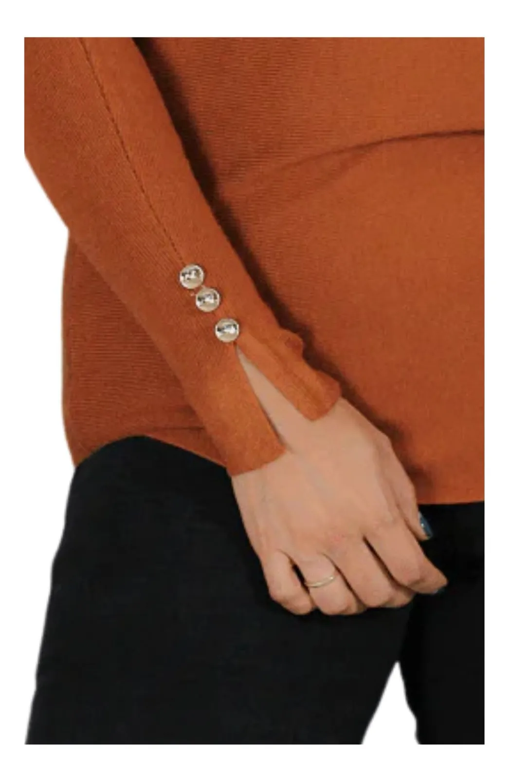 POLERA MANGA LARGA TEJIDO SWEATER HILO. COLORES 6020 - 2