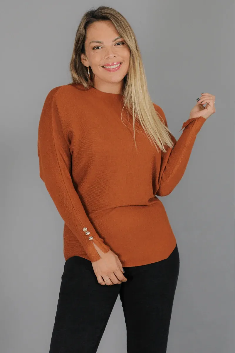 POLERA MANGA LARGA TEJIDO SWEATER HILO. COLORES 6020 - 3