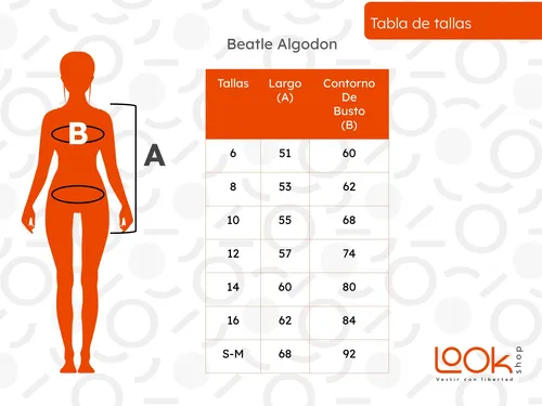 CAMISA BEATLE ALGODON. MUJER JUVENIL MANGA LARGA 529 - 3
