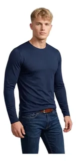 CAMISETA HOMBRE BAMBU MANGA LARGA SIN FORRO POLAR TERMICA 418 - 1