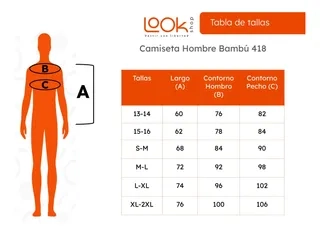 CAMISETA HOMBRE BAMBU MANGA LARGA SIN FORRO POLAR TERMICA 418 - 5