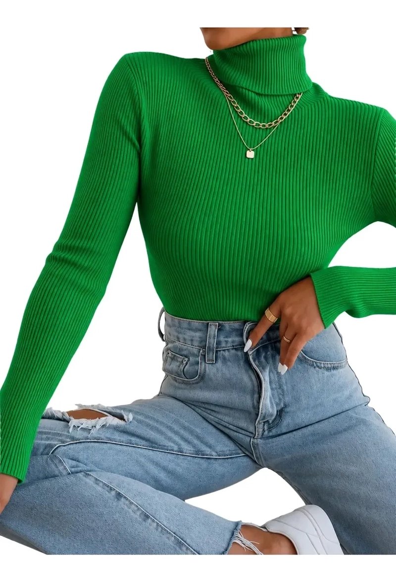 SWEATER BEATLE LANA MUJER CUELLO ALTO DOBLE OTOÑO INVIERNO T50 - 2