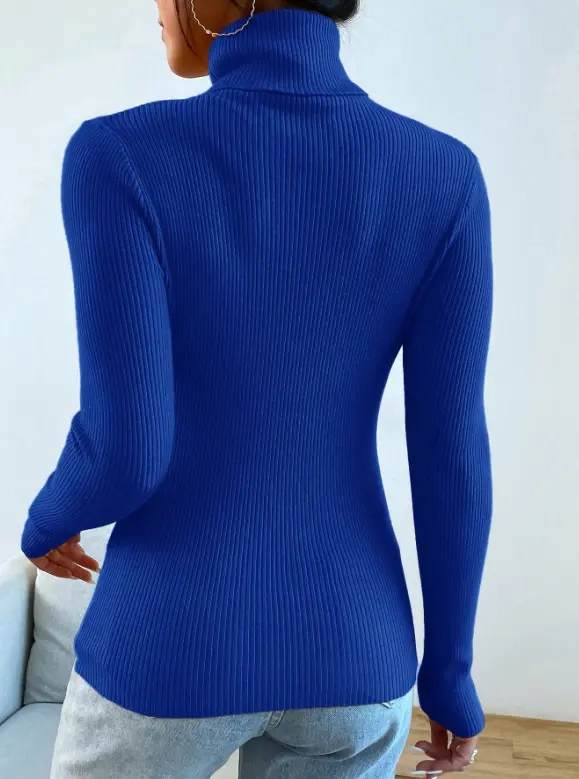 SWEATER BEATLE LANA MUJER CUELLO ALTO DOBLE OTOÑO INVIERNO T50 - 3