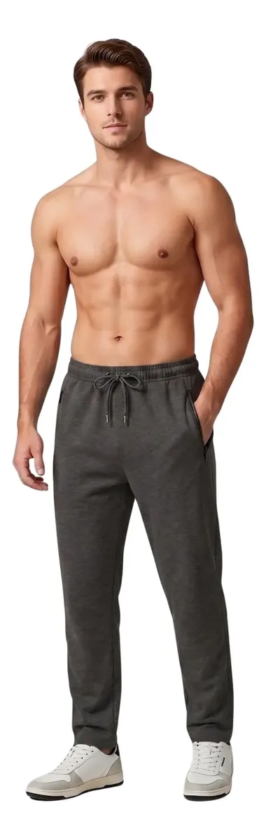 PANTALON BUZO ALGODON HOMBRE. JOGGER INVIERNO 662 - 3