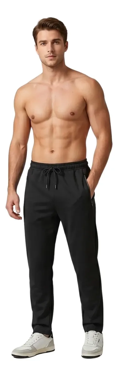 PANTALON BUZO ALGODON HOMBRE. JOGGER INVIERNO 662 - 3