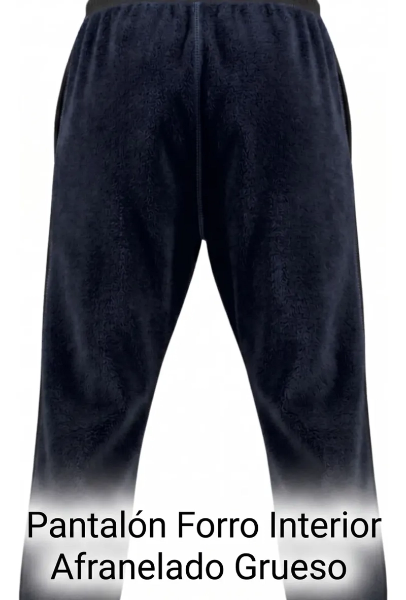 PANTALON BUZO ALGODON HOMBRE. JOGGER INVIERNO 662 - 7