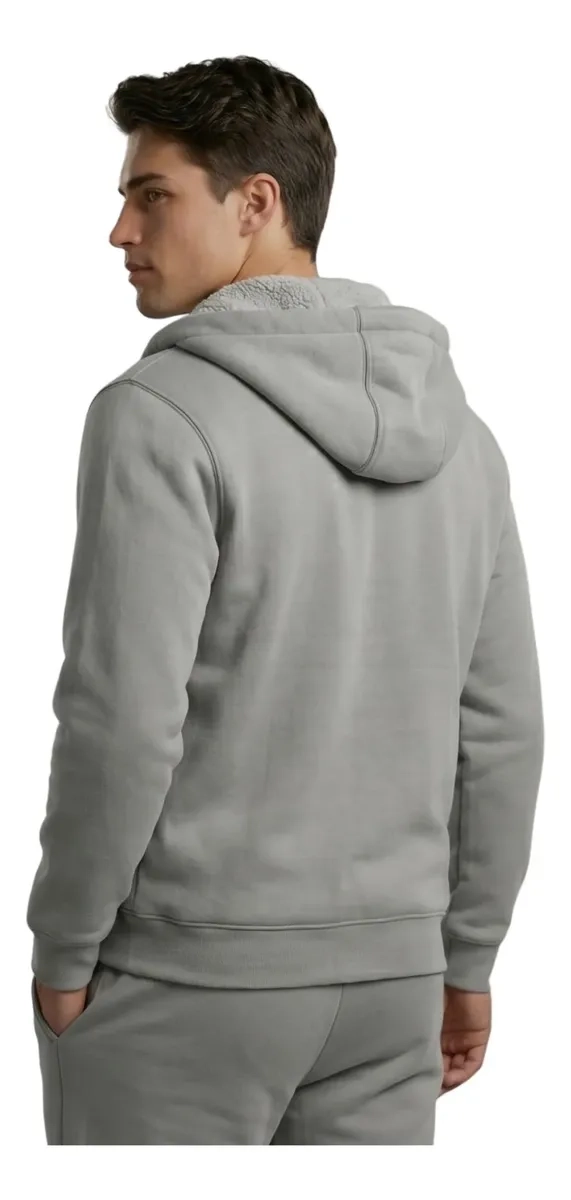 POLERON CANGURO HOMBRE COLORES. FORRO POLAR CAPUCHA. 807 - 3