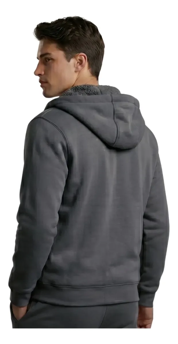 POLERON CANGURO HOMBRE COLORES. FORRO POLAR CAPUCHA. 807 - 3