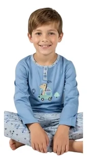 PIJAMA NIÑA VERANO MANGA LARGA DISEÑOS 404 - 3