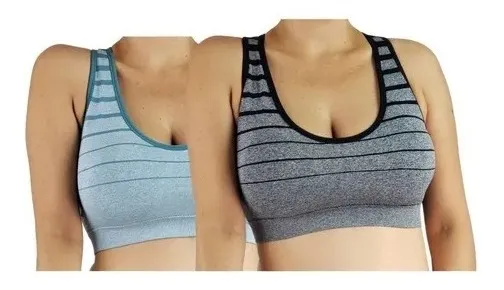 PACK SOSTEN DEPORTIVO ELASTICADO MUJER. PETO SUJETADOR LINEAS 319 - 1