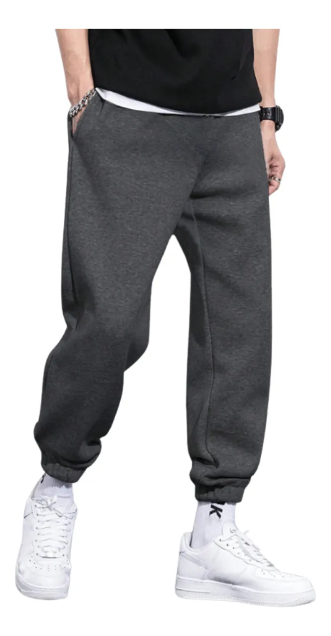 PANTALON BUZO HOMBRE ALGODON. JOGGER FIT DEPORTIVO 659 - 2