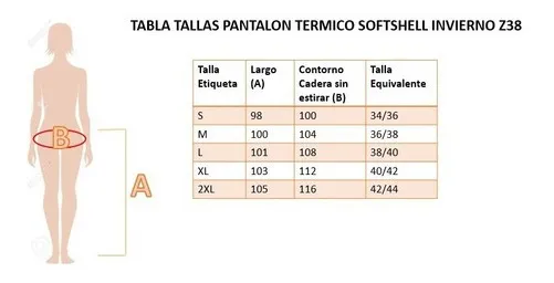 PANTALON TERMICO SOFTSHELL MUJER INVIERNO. TACTICA Z38 - 5
