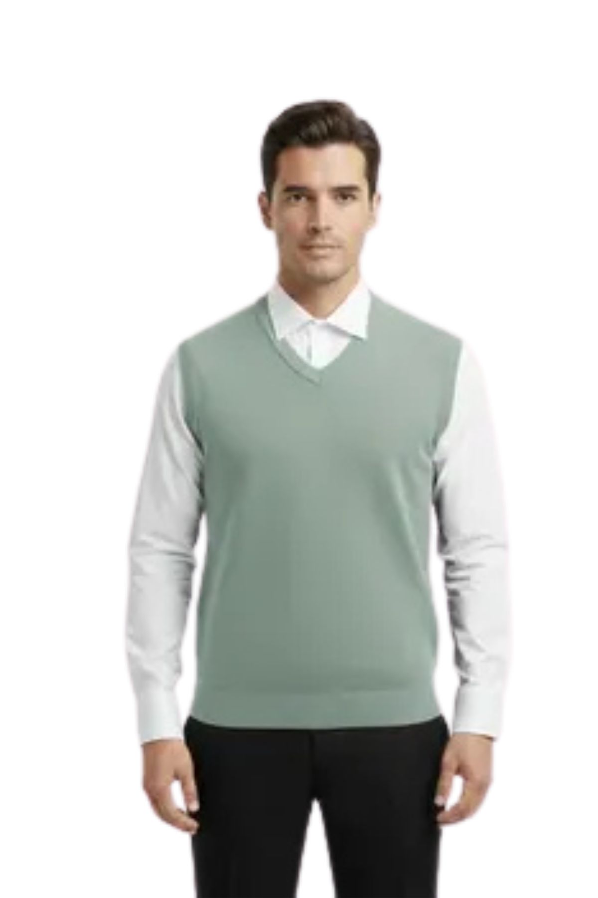 SWEATER SIN MANGAS HOMBRE CUELLO V. EXCELENTE CALIDAD 131 - 1