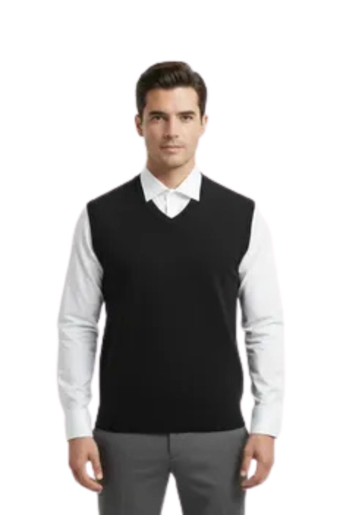 SWEATER SIN MANGAS HOMBRE CUELLO V. EXCELENTE CALIDAD 131 - 1