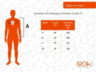 SWEATER SIN MANGAS HOMBRE CUELLO V. EXCELENTE CALIDAD 131 - 4
