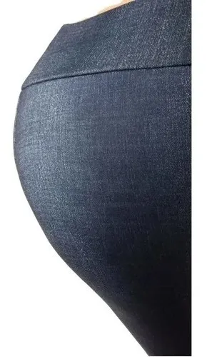 PANTALON CALZA TELA JEANS FORRO PIEL. LEGGINS CIERRES. 338 - 6