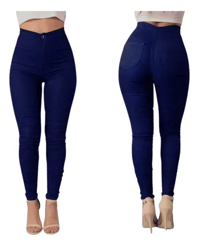 LEGGINS TELA JEANS PANTALON ELASTICADO CALZA LINDO CALCE 48 - 3