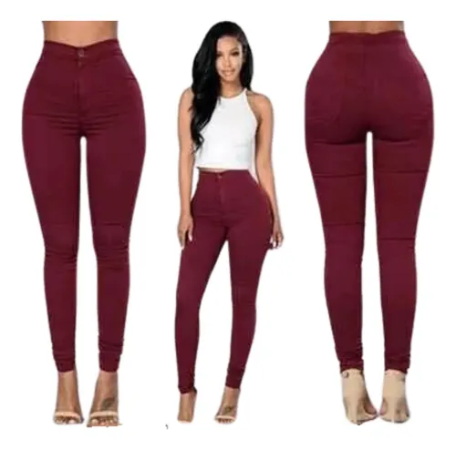 LEGGINS TELA JEANS PANTALON ELASTICADO CALZA LINDO CALCE 48 - 3