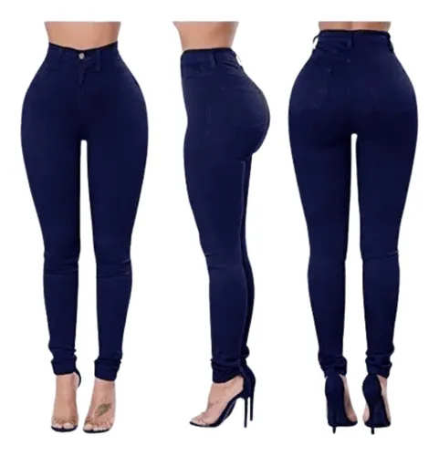 LEGGINS TELA JEANS PANTALON ELASTICADO CALZA LINDO CALCE 48 - 4