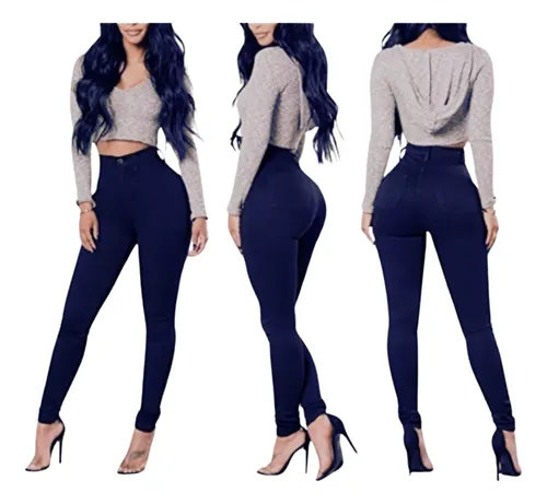 LEGGINS TELA JEANS PANTALON ELASTICADO CALZA LINDO CALCE 48 - 5