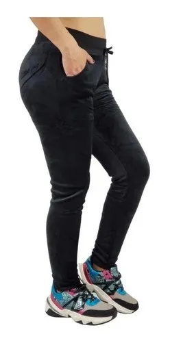 PANTALON BUZO MUJER. JOGGER INVIERNO FORRO POLAR M A XXL. OM 372 - 2