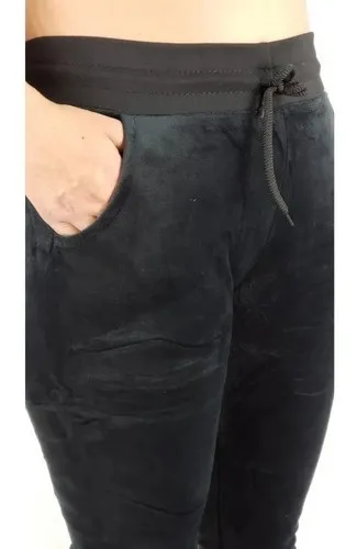 PANTALON BUZO MUJER. JOGGER INVIERNO FORRO POLAR M A XXL. OM 372 - 3