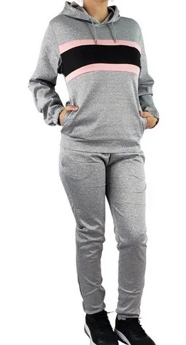 CONJUNTO DEPORTIVO MUJER ALGODON VERANO BUZO JOGGER POLERON MT12 - 1