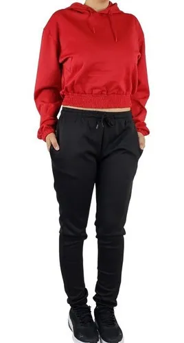 CONJUNTO DEPORTIVO MUJER ALGODON VERANO BUZO JOGGER POLERON MT12 - 1