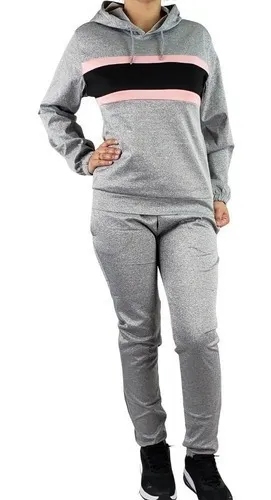 CONJUNTO DEPORTIVO MUJER ALGODON VERANO BUZO JOGGER POLERON MT12 - 2