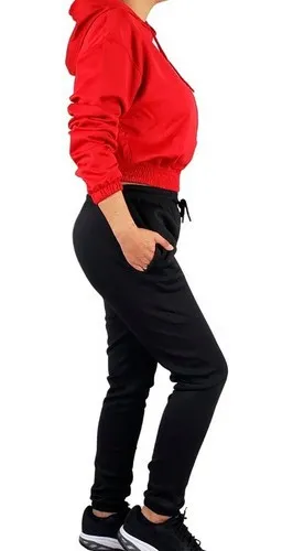 CONJUNTO DEPORTIVO MUJER ALGODON VERANO BUZO JOGGER POLERON MT12 - 3