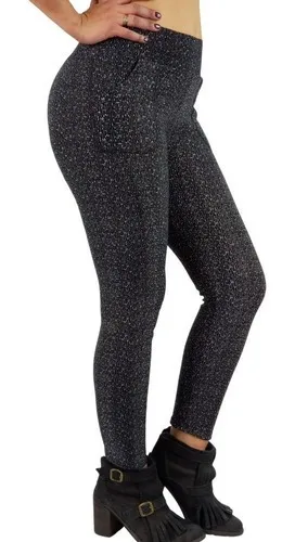 CALZA INVIERNO MUJER FORRO PIEL, ELASTICADAS, TIRO ALTO 102 - 2