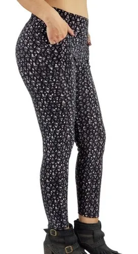 CALZA INVIERNO MUJER FORRO PIEL, ELASTICADAS, TIRO ALTO 102 - 2