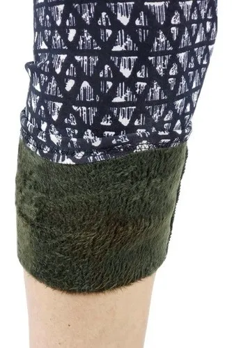 CALZA INVIERNO MUJER FORRO PIEL, ELASTICADAS, TIRO ALTO 102 - 4