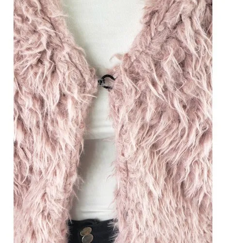 CHAQUETA DE MUJER CORDERITO PELUDO CALIDAD PREMIUM LARGO 24 - 4
