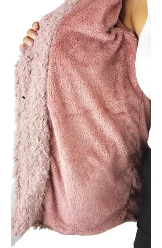 CHAQUETA DE MUJER CORDERITO PELUDO CALIDAD PREMIUM LARGO 24 - 5