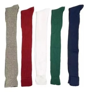 PACK 3 PARES BUCANERAS ESCOLARES. CALCETA LARGA COLORES. - 4
