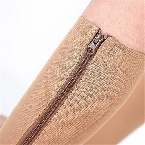PACK 2 PARES MEDIA CIERRE COMPRESION VARICES LARGA CALCETA 84 - 4